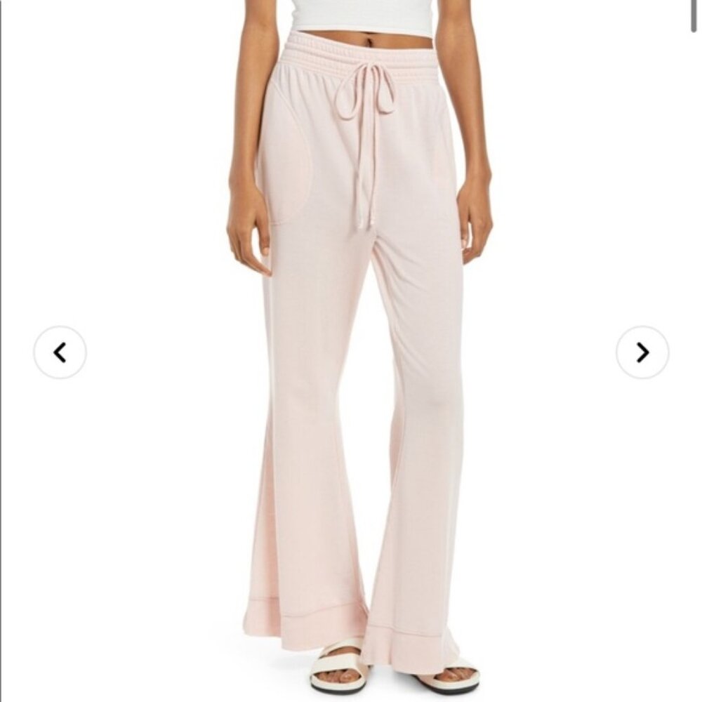 NWT Free People Intimately Cozy Cool Lounge Pant, Mooncake (pink), Large